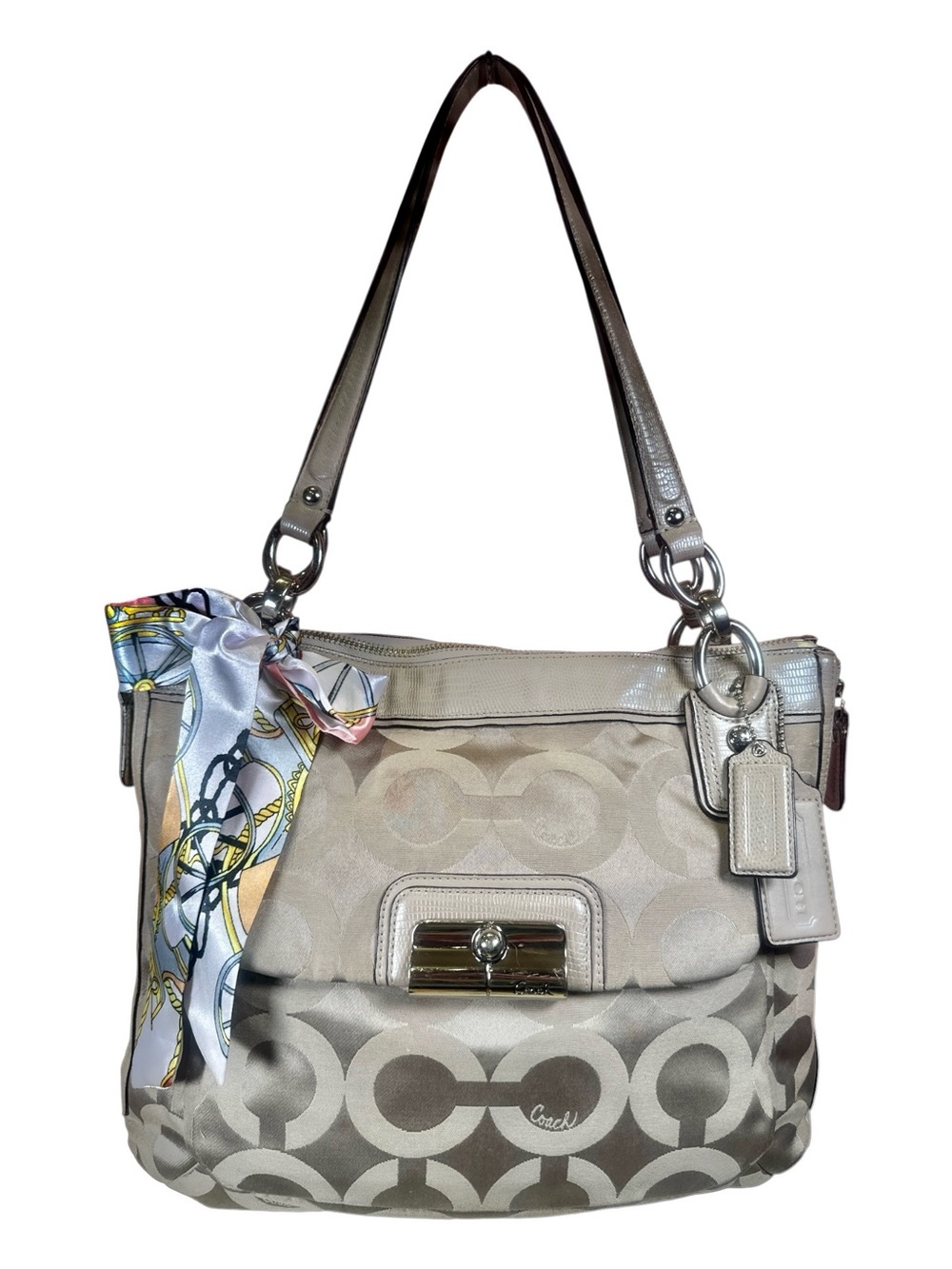 COACH Penelope Y2K Signature Canvas Hobo Bag EUC